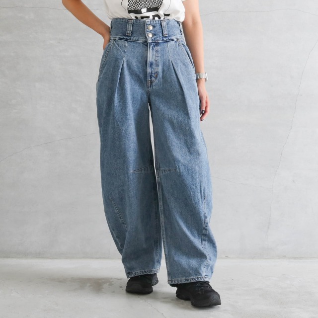 SOMETING サムシング カーブデニムパンツ