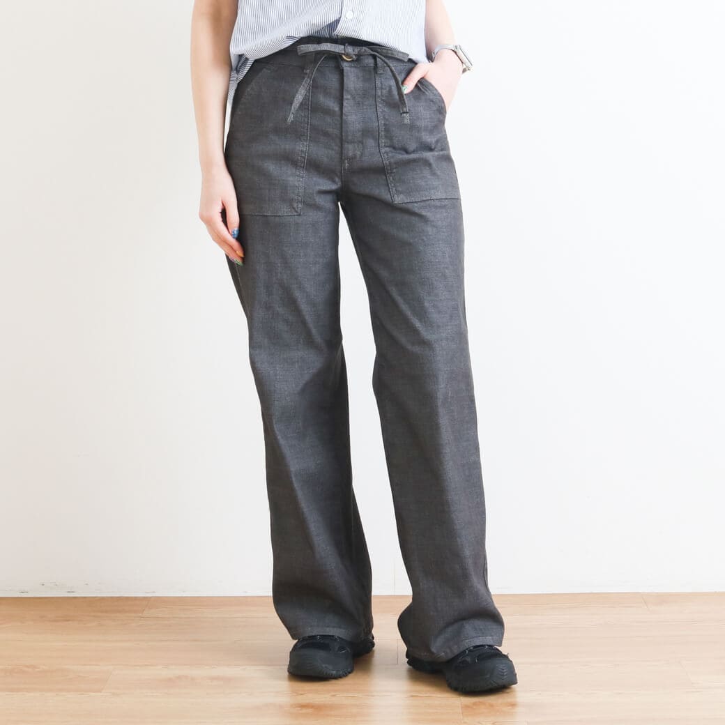 SOMETHING SUMMER サムシングサマーベイカーワイドデニムパンツ