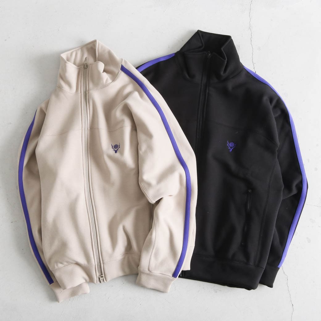 South2 West8 サウスツーウエストエイト TRAINER JACKET - FLEECE LINED JERSEY