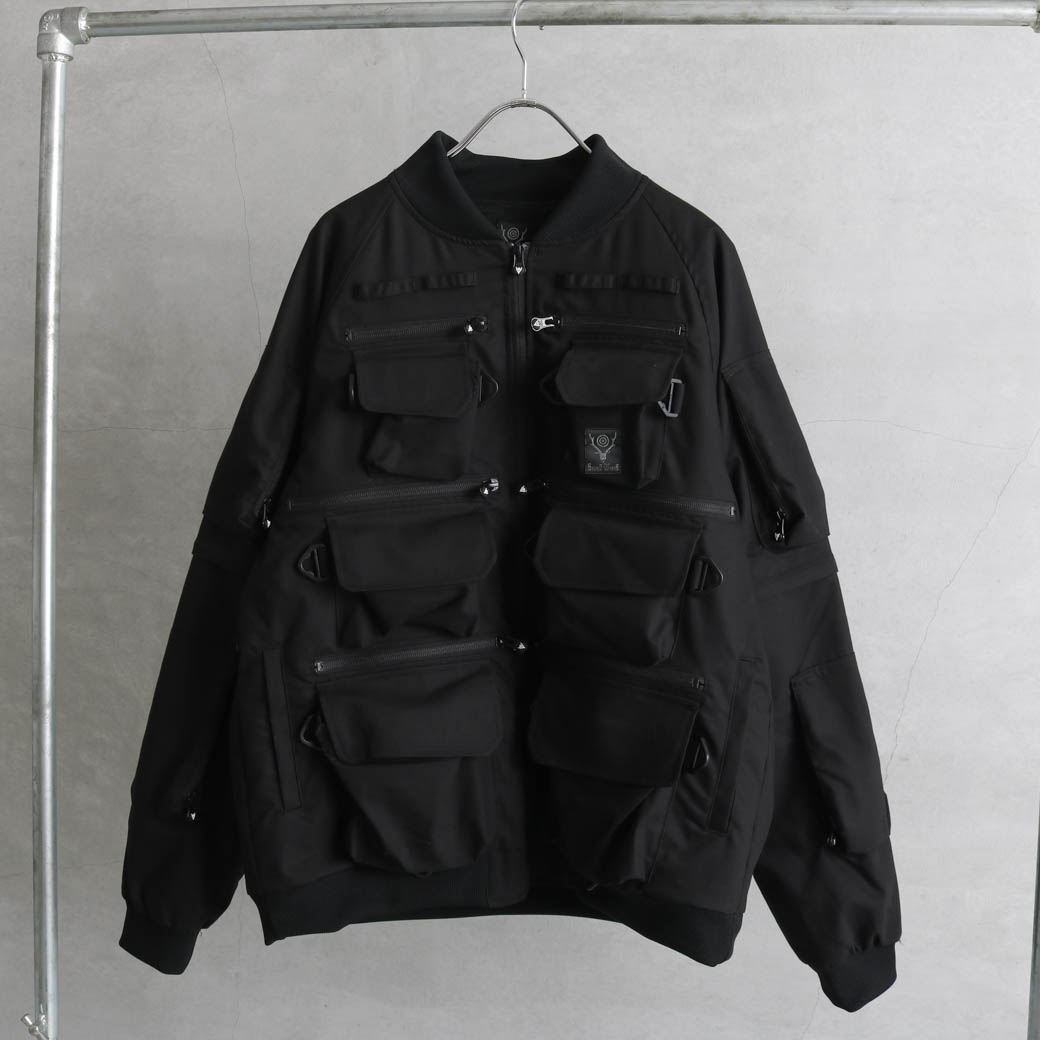 South2 West8 サウスツーウエストエイト Multi-Pocket Zipped 2Way Jacket