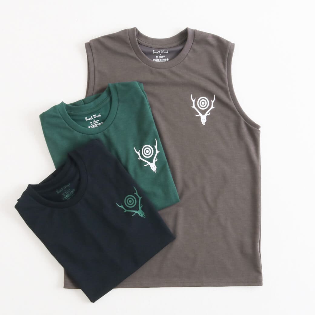 South2 West8 サウスツーウエストエイト ノースリーブクルーネックTシャツ - スカル＆ターゲット