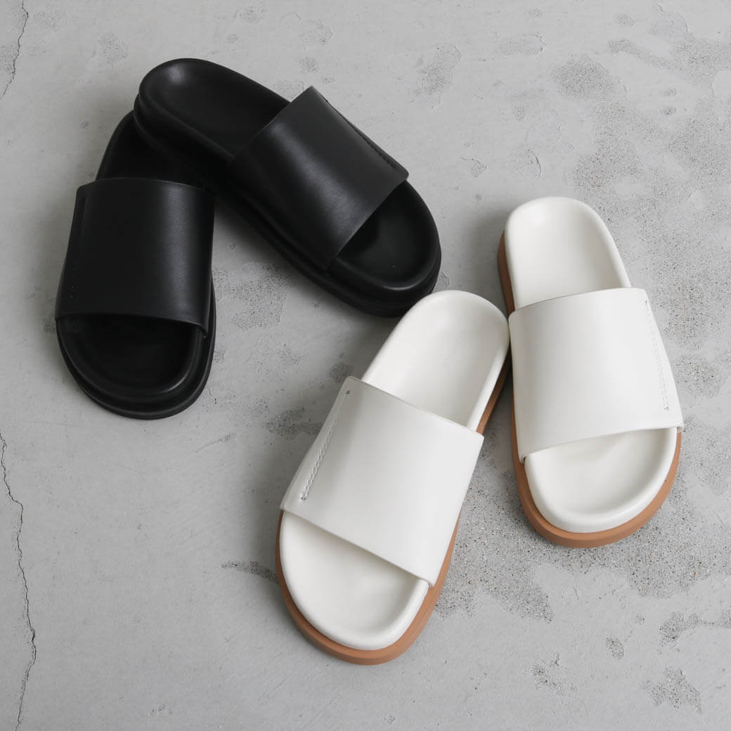 TODAYFUL トゥデイフル Leather Slide Sandals