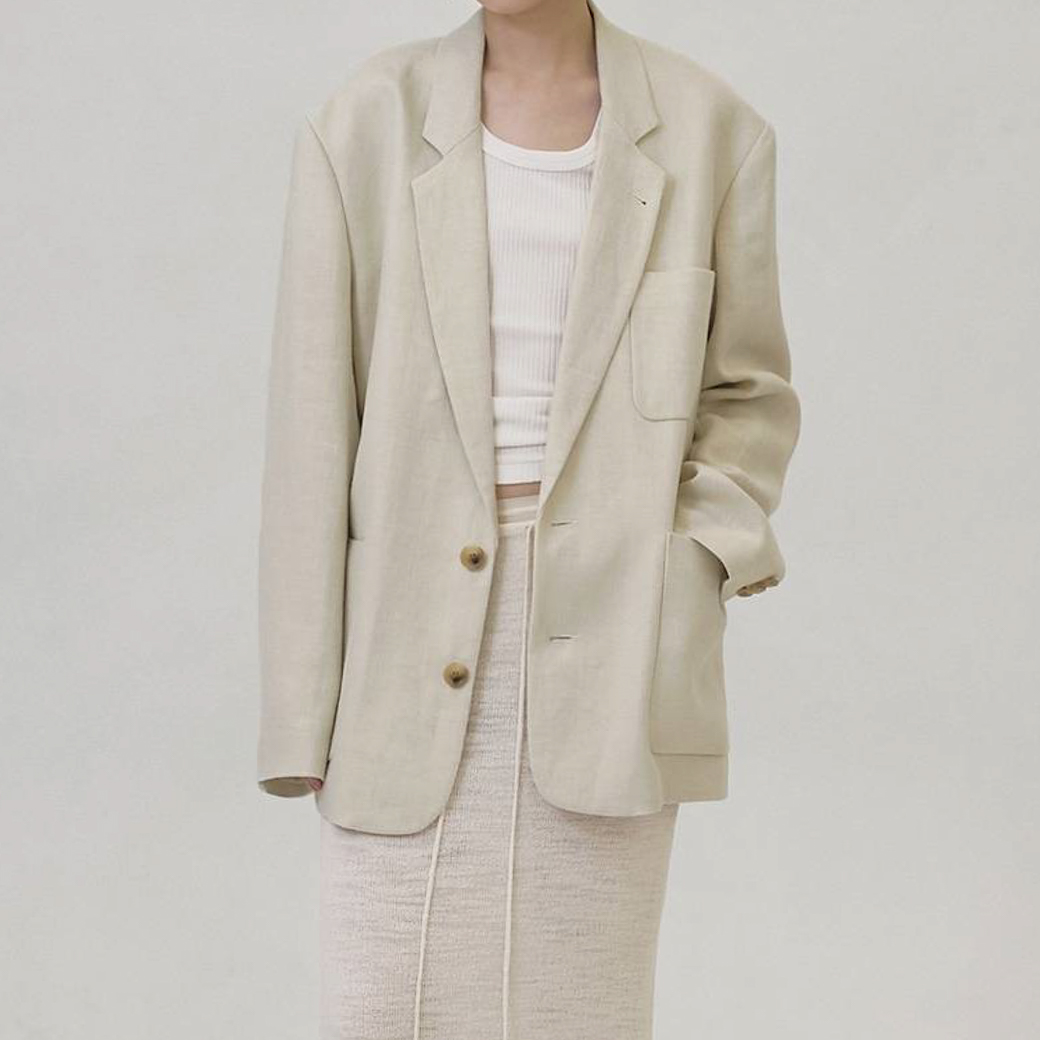 todayful トゥデイフル  ボーイフレンド リネン ジャケット