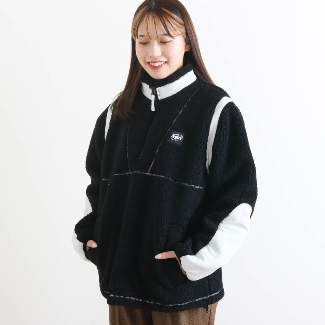 X-girl エックスガール 2WAY BOA ANORAK